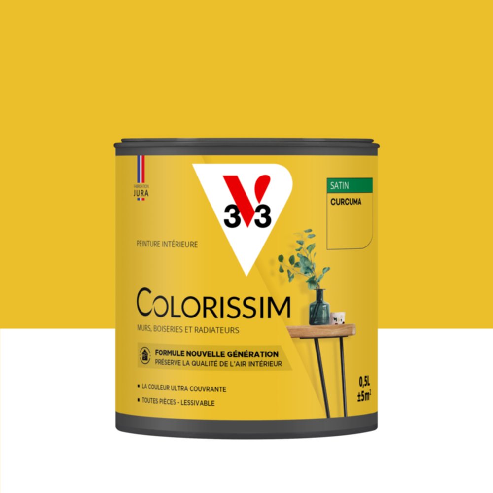 Peinture intérieure Colorissim® Curcuma Satiné 0,5L - V33