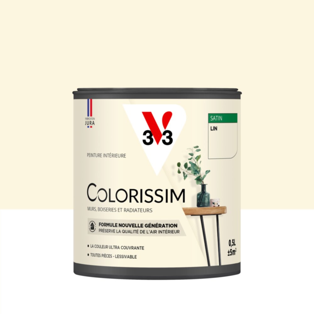 Peinture intérieure Colorissim® Lin Satiné 0,5L - V33