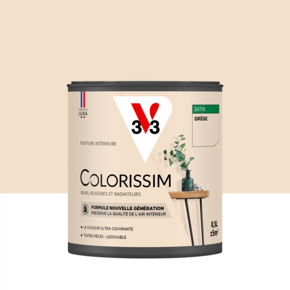 Peinture intérieure Colorissim® Grège Satiné 0,5L - V33