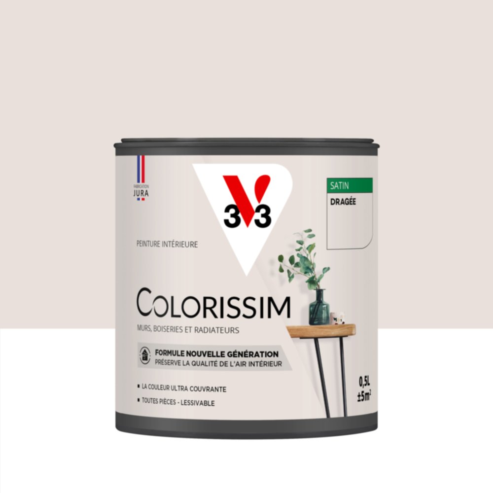 Peinture intérieure Colorissim® Dragée Satiné 0,5L - V33