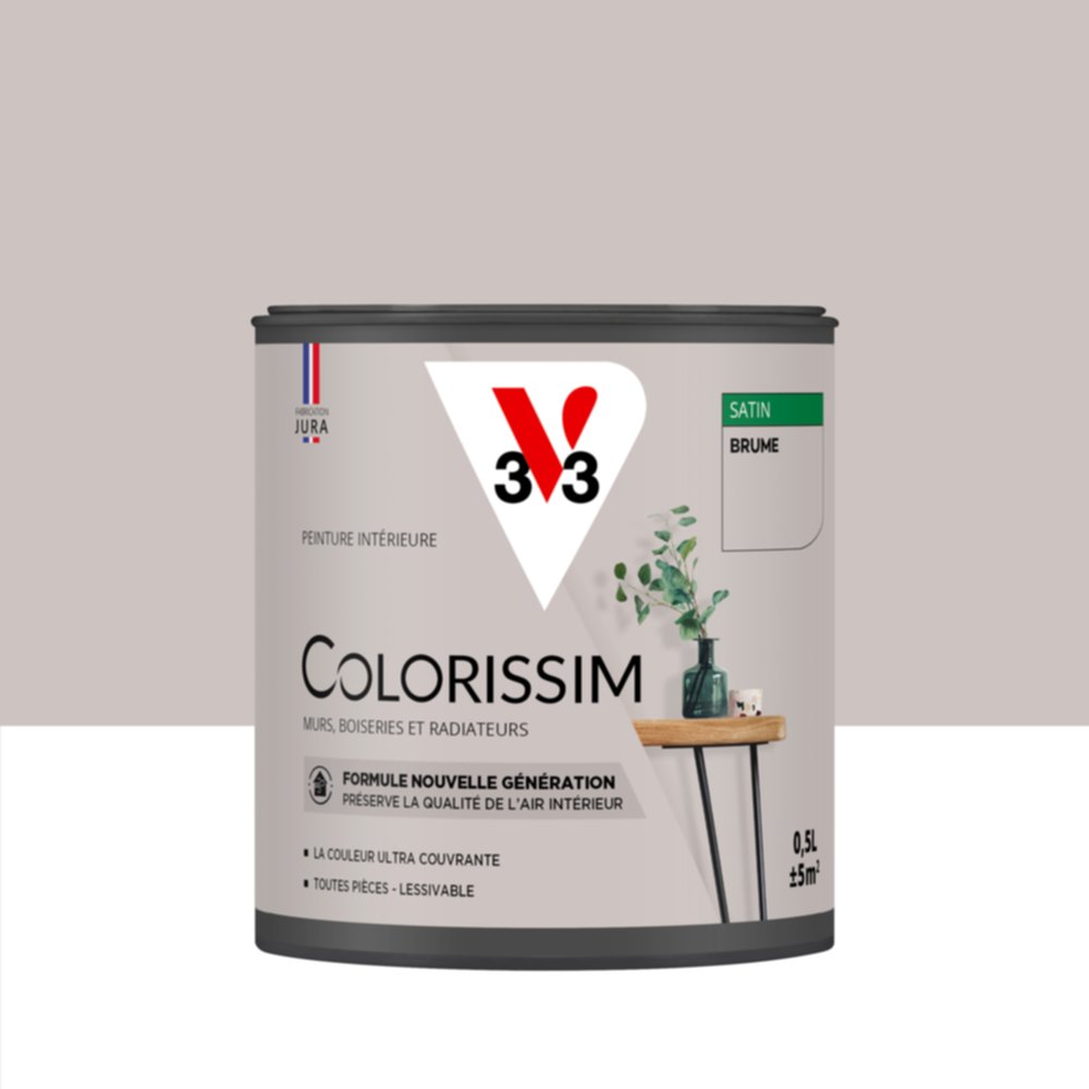 Peinture intérieure Colorissim® Brume Satiné 0,5L - V33