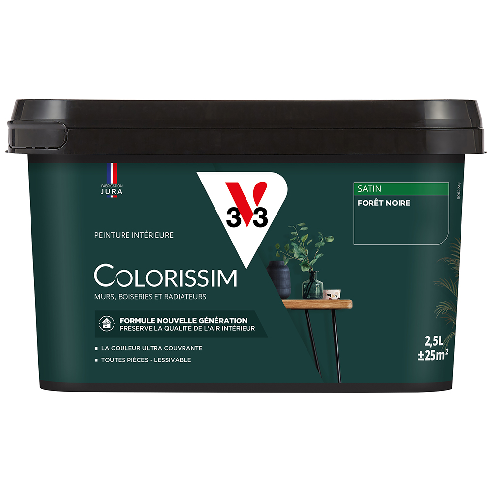 Peinture colorissim 2,5 l satin forêt 