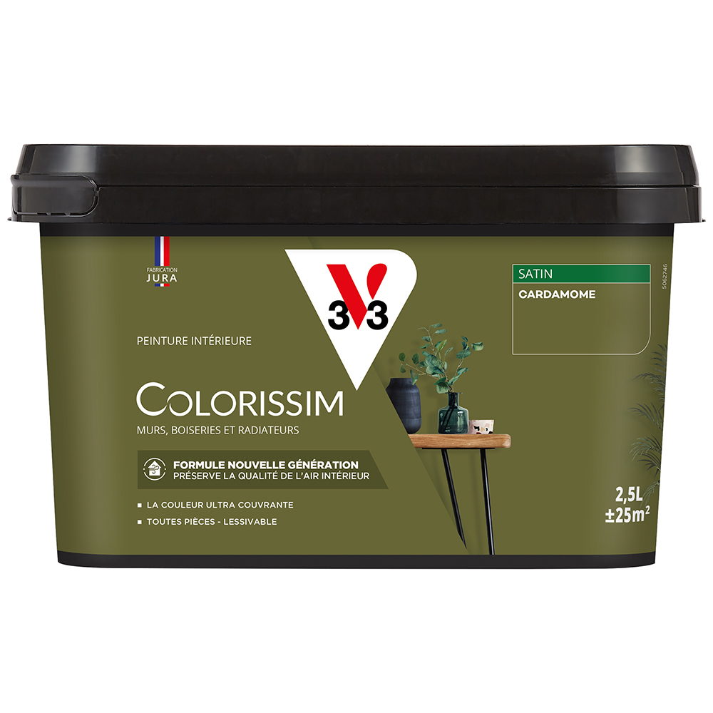 Peinture colorissim 2,5 l satin cardamome