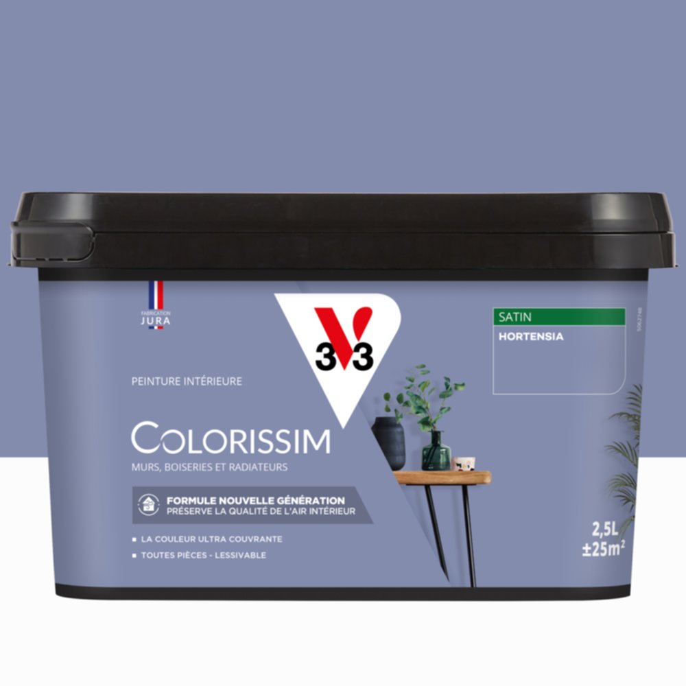 Peinture intérieure Colorissim® Hortensia Satiné 2,5L - V33