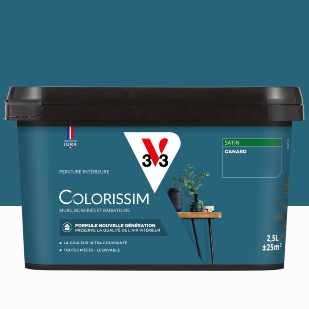 Peinture intérieure Colorissim® Canard Satiné 2,5L - V33