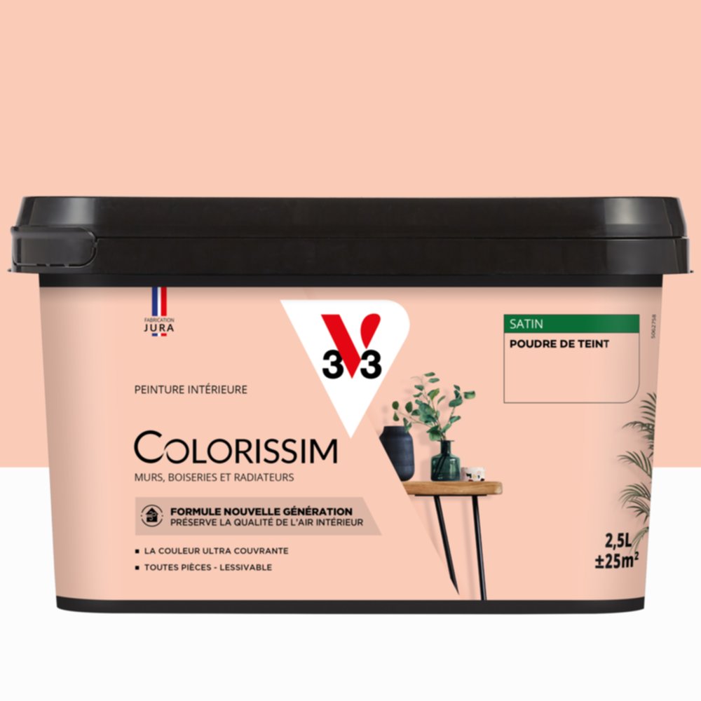 Peinture intérieure Colorissim® Poudre de Teint Satiné 2,5L - V33