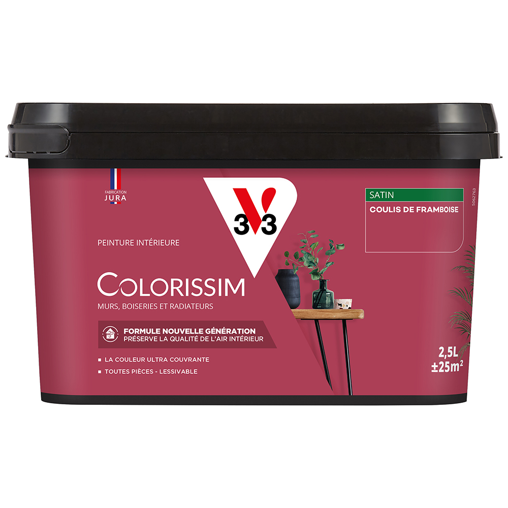 Peinture colorissim 2,5 l satin coulis 