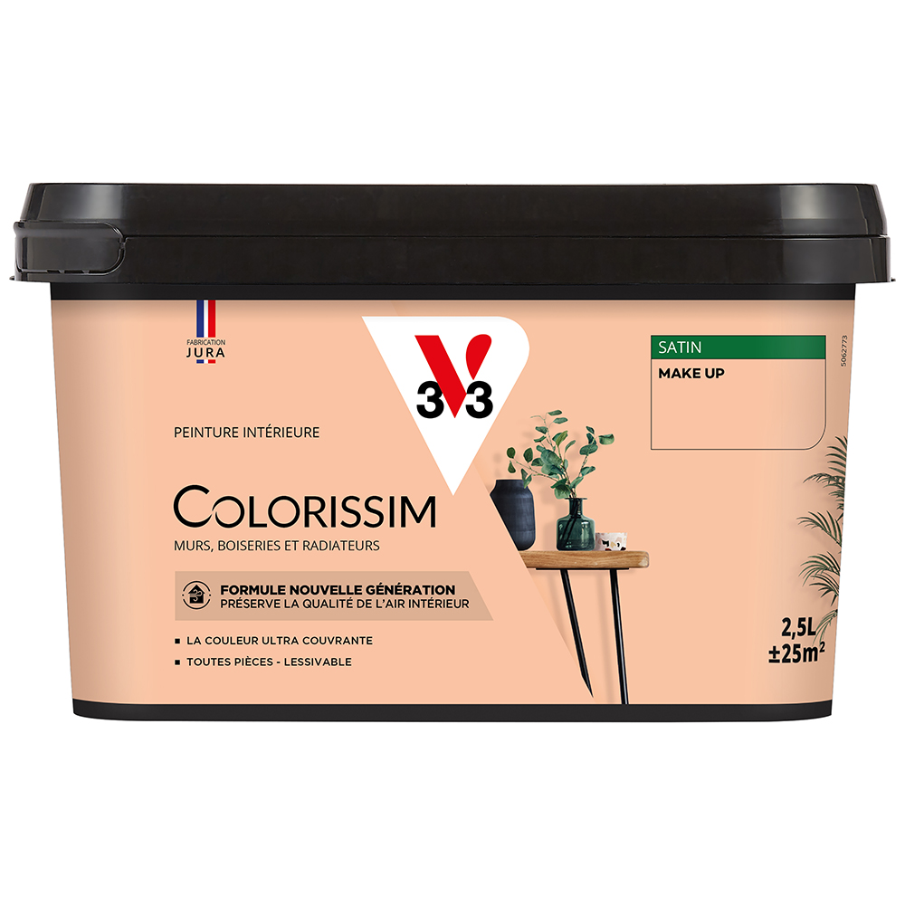 Peinture colorissim 2,5 l satin make up 