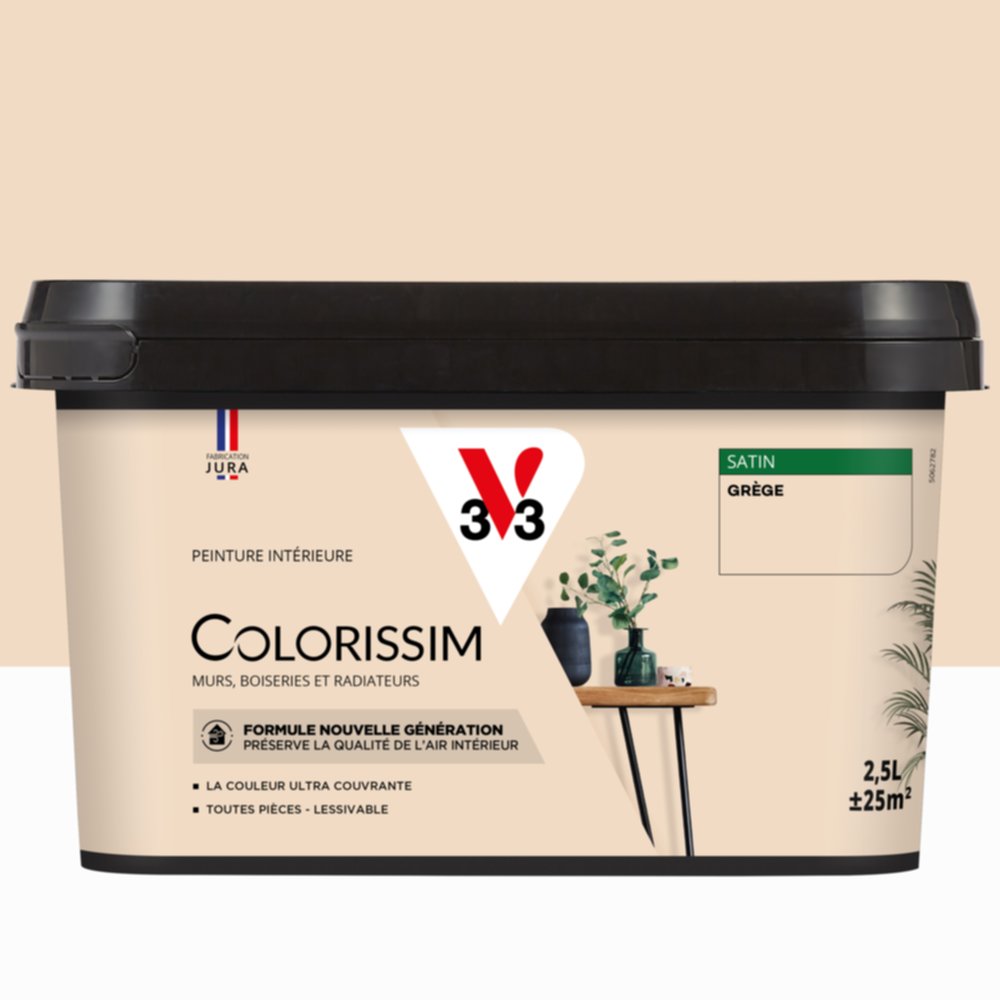 Peinture intérieure Colorissim® Grège Satiné 2,5L - V33