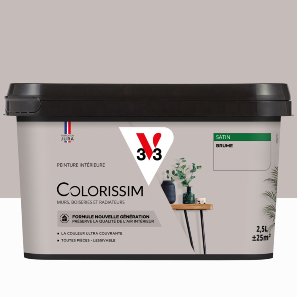 Peinture intérieure Colorissim® Brume Satiné 2,5L - V33