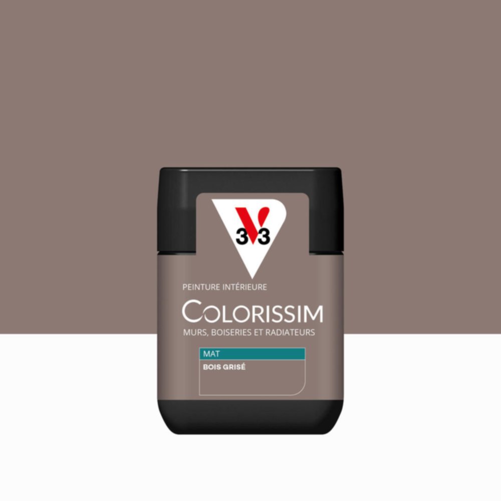 Peinture intérieure Colorissim® Bois Grisé Mat 75ml - V33