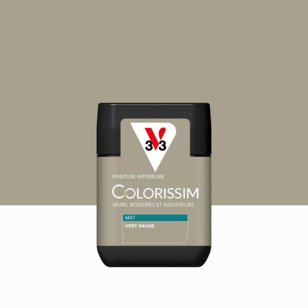 Peinture intérieure Colorissim® Vert Sauge Mat 75ml - V33
