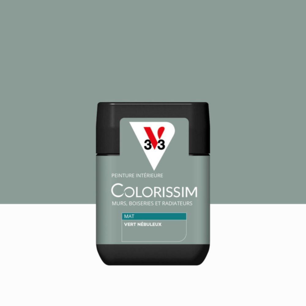 Peinture intérieure Colorissim® Vert Nébuleux Mat 75ml - V33