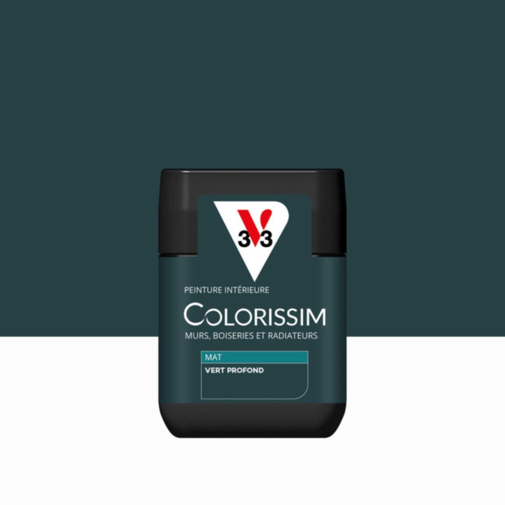 Peinture intérieure Colorissim® Vert Profond Mat 75ml - V33