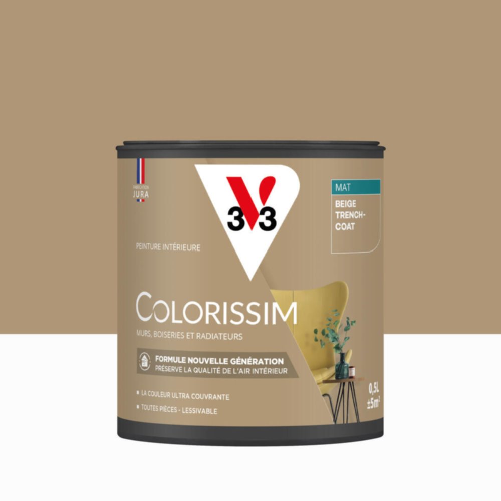 Peinture intérieure Colorissim® Beige Trench Coat Mat 0,5L - V33