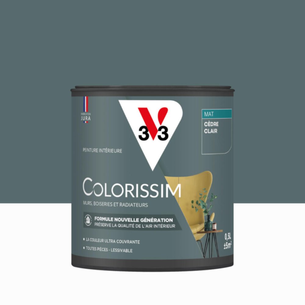 Peinture intérieure Colorissim® Cèdre Clair Mat 0,5L - V33