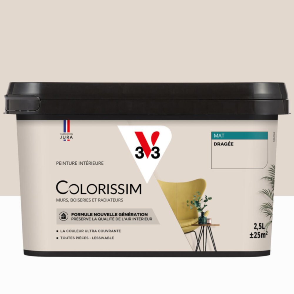 Peinture intérieure Colorissim® Dragée Mat 2,5L - V33