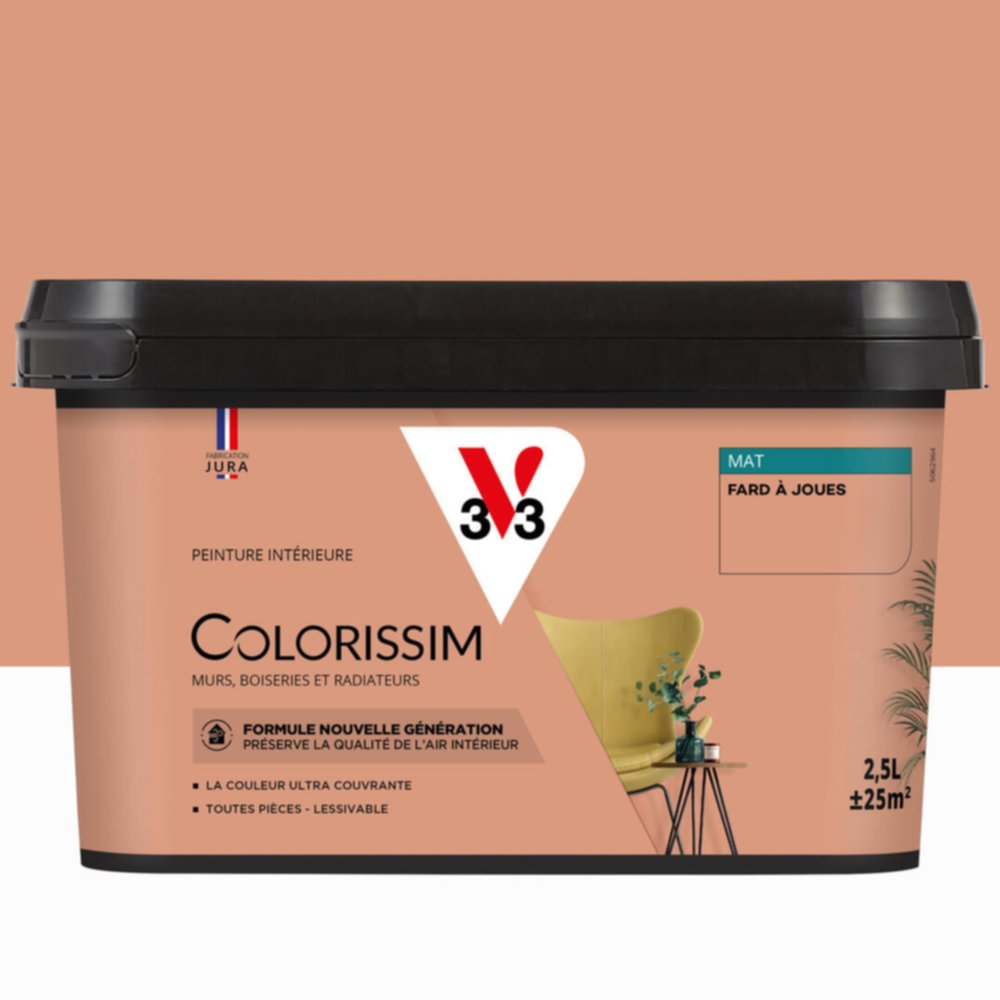 Peinture intérieure Colorissim® Fard À Joues Mat 2,5L - V33