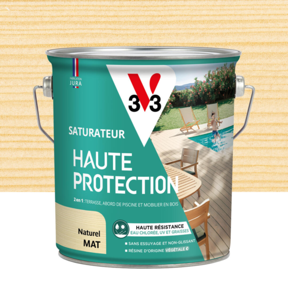 Saturateur Haute Protection naturel Mat 2,5L - V33