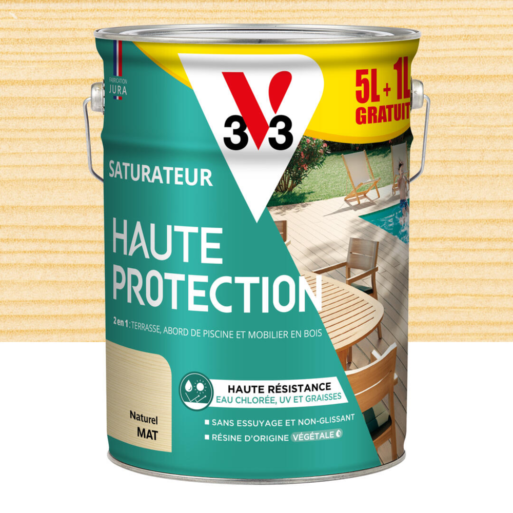 Saturateur Haute Protection naturel Mat 5L + 20% - V33