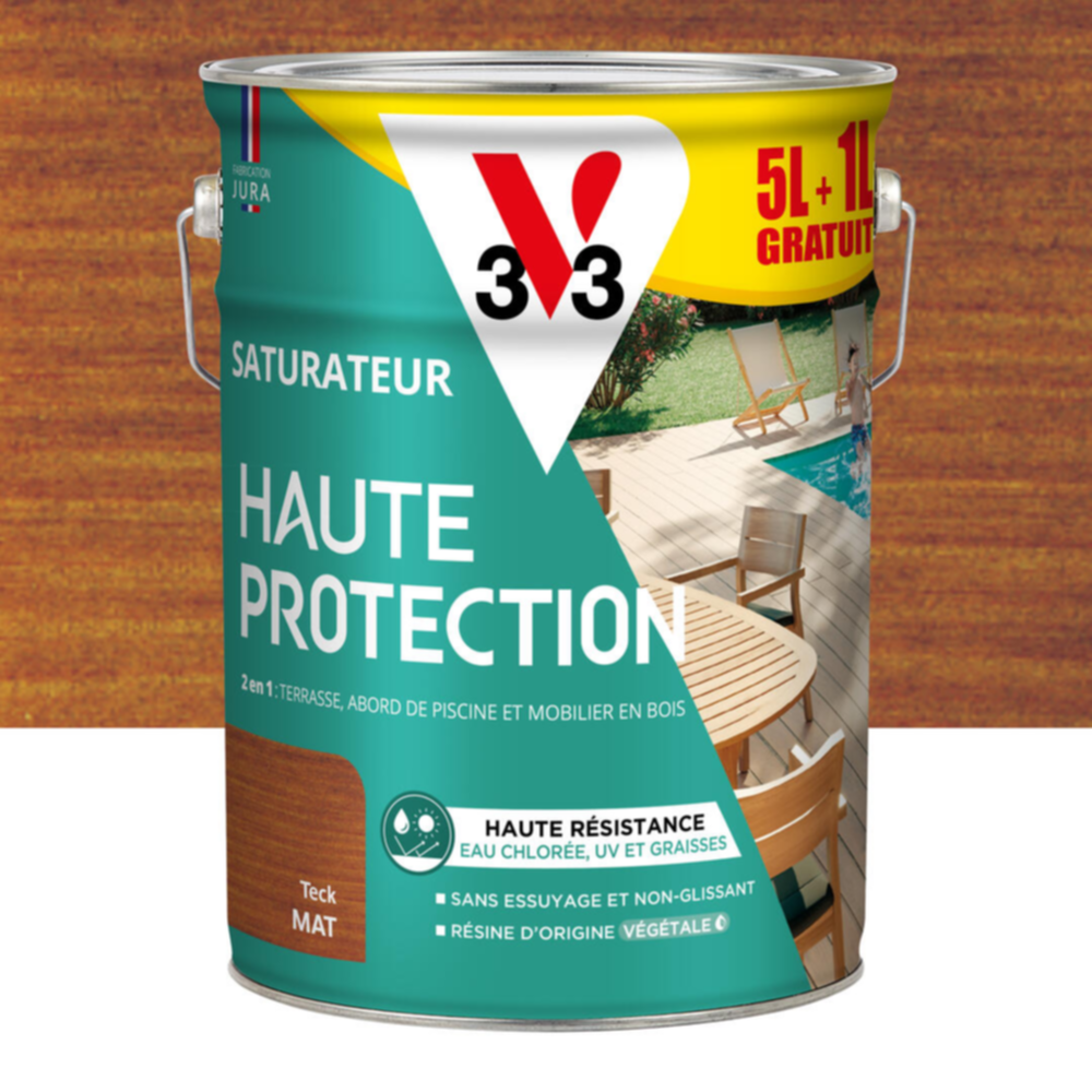 Saturateur Haute Protection teck Mat 5L + 20% - V33