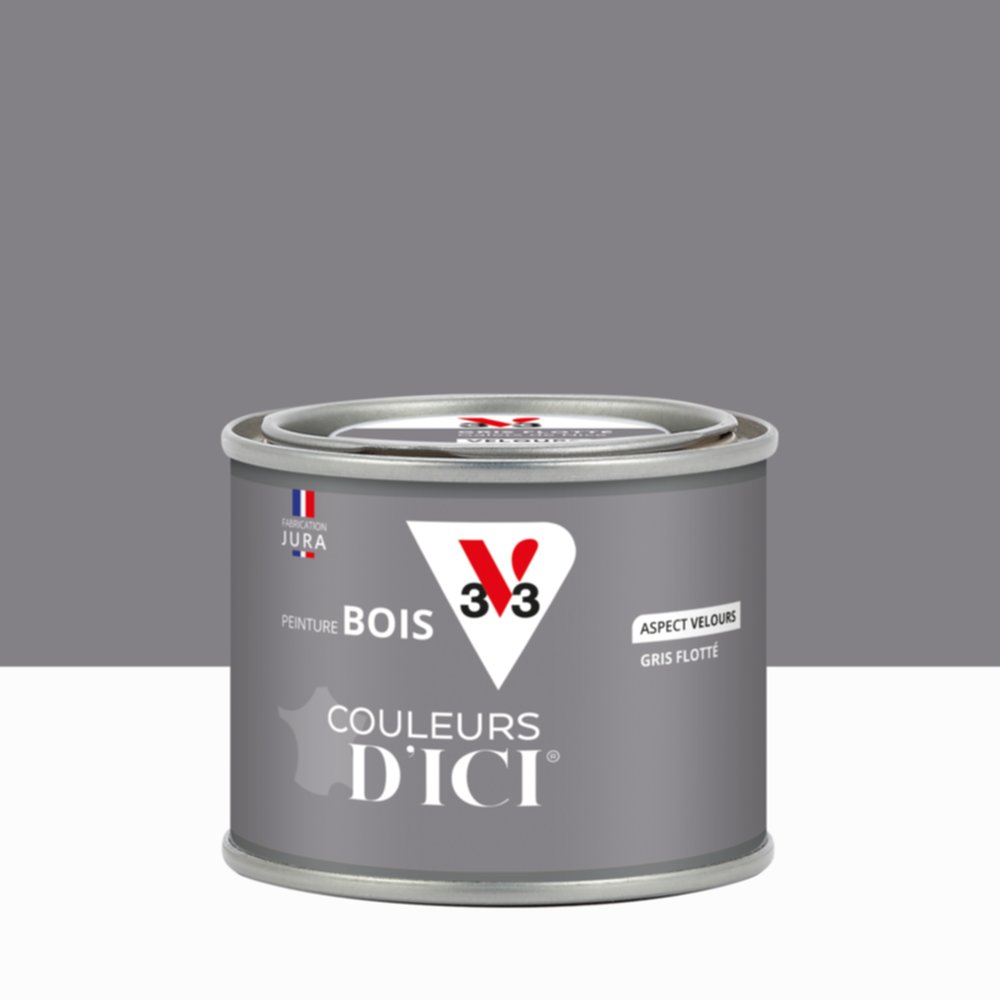 Peinture Bois Couleurs D’Ici® Gris Flotté 125ml - V33