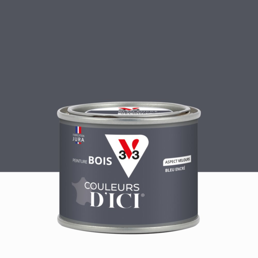 Peinture Bois Couleurs D’Ici® Bleu Encré 125ml - V33