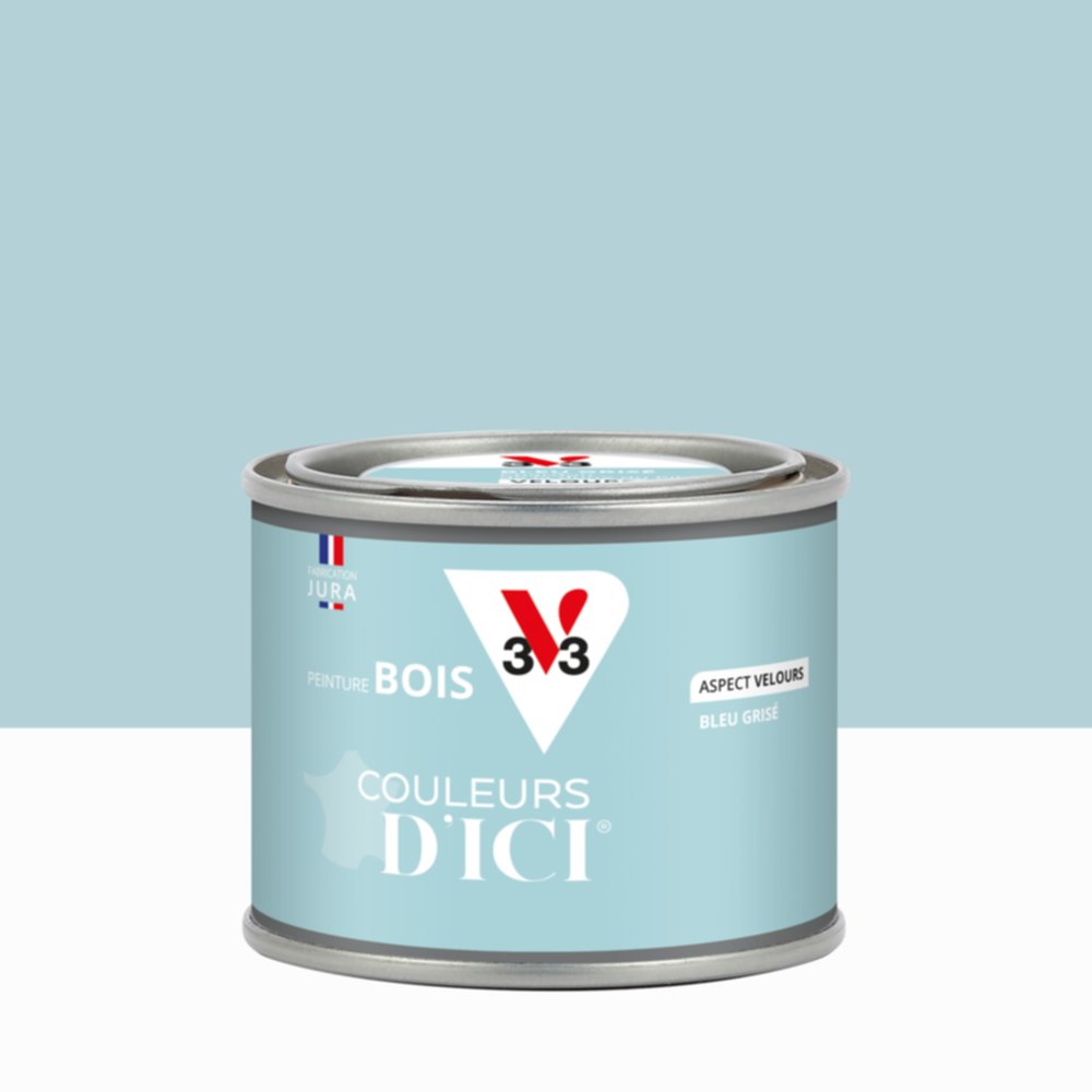 Peinture Bois Couleurs D’Ici® Bleu Grisé 125ml - V33