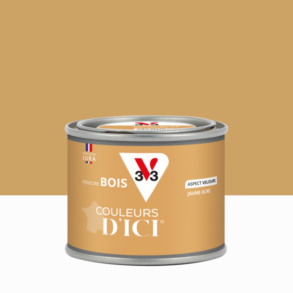 Peinture Bois Couleurs D’Ici® Jaune Ocré 125ml - V33