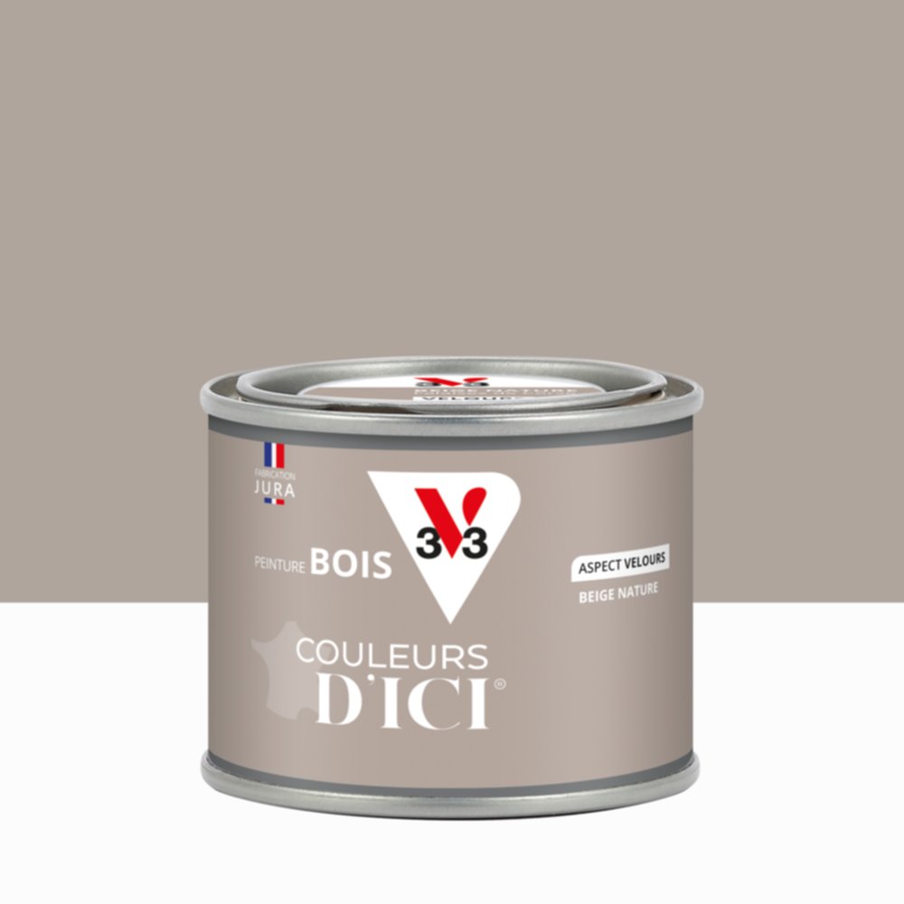 Peinture Bois Couleurs D’Ici® Beige Nature 125ml - V33