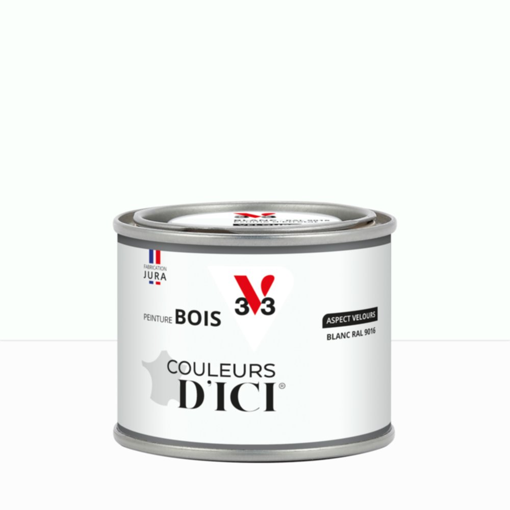 Peinture Bois Couleurs D’Ici® Blanc 125ml - V33