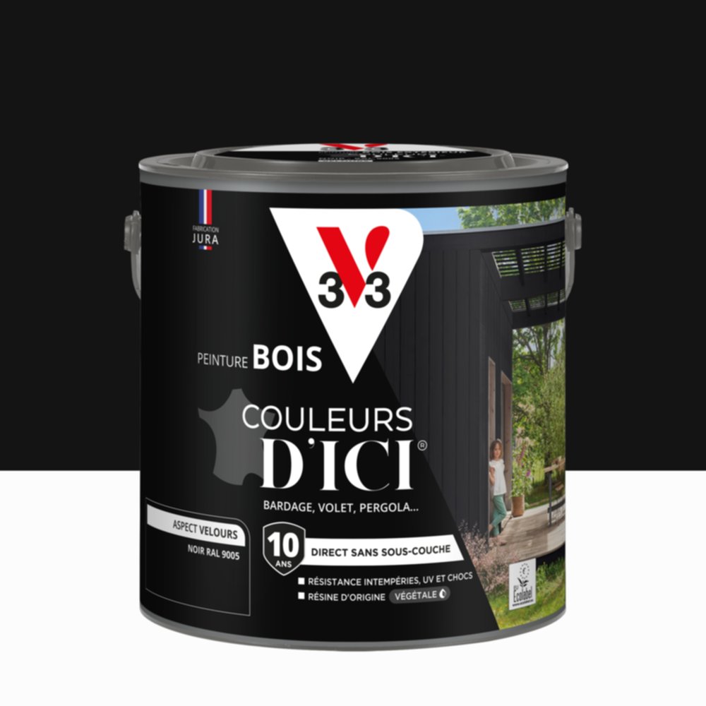 Peinture Bois Couleurs D’Ici® Noir 2L - V33