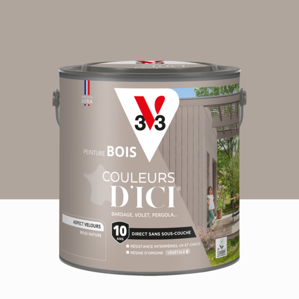 Peinture Bois Couleurs D’Ici® Beige Nature 2L - V33