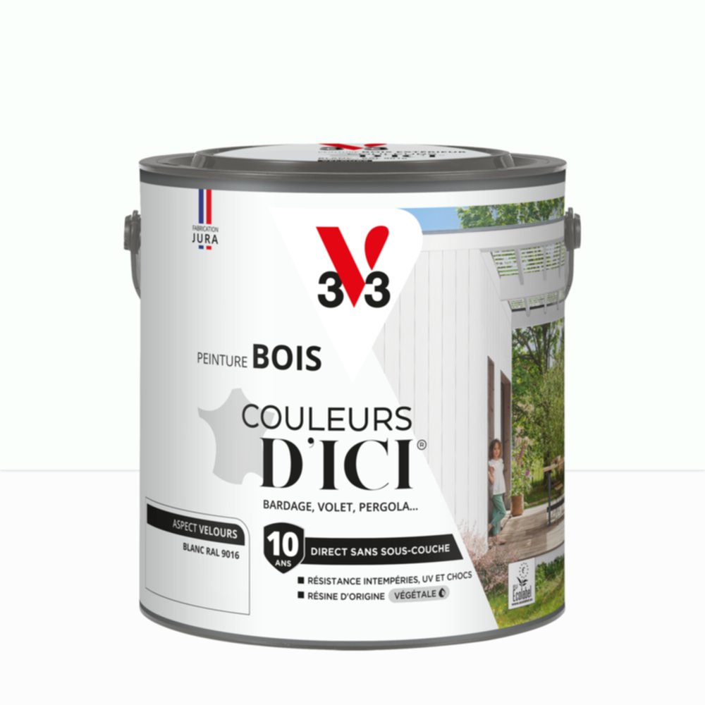 Peinture Bois Couleurs D’Ici® Blanc 2L - V33