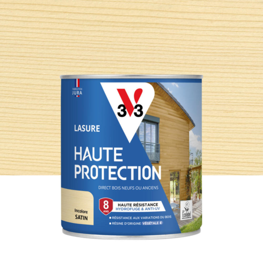 Lasure Haute Protection incolore Satin 0,75L - V33