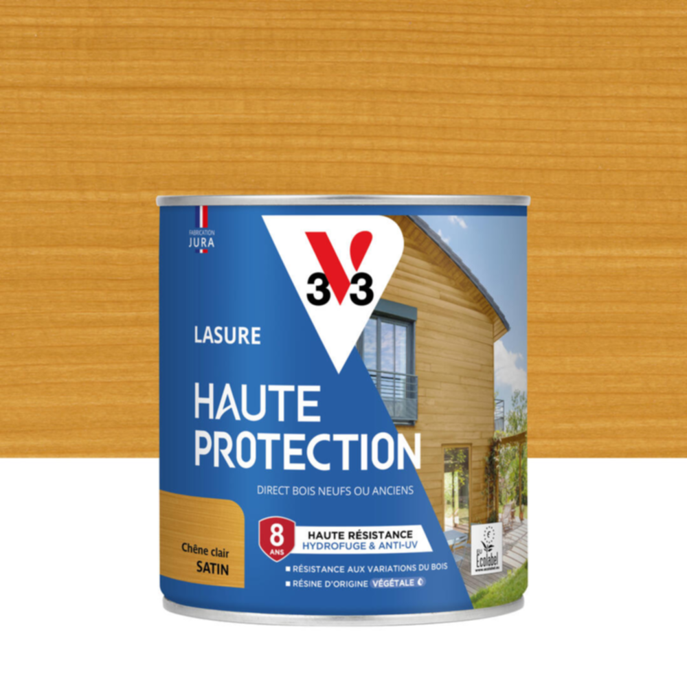 Lasure Haute Protection chêne clair Satin 0,75L - V33