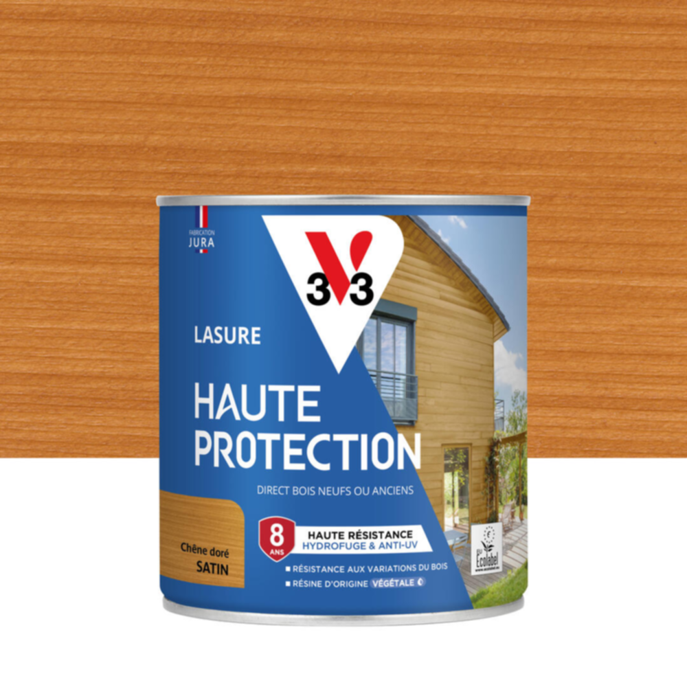 Lasure Haute Protection chêne doré Satin 0,75L - V33