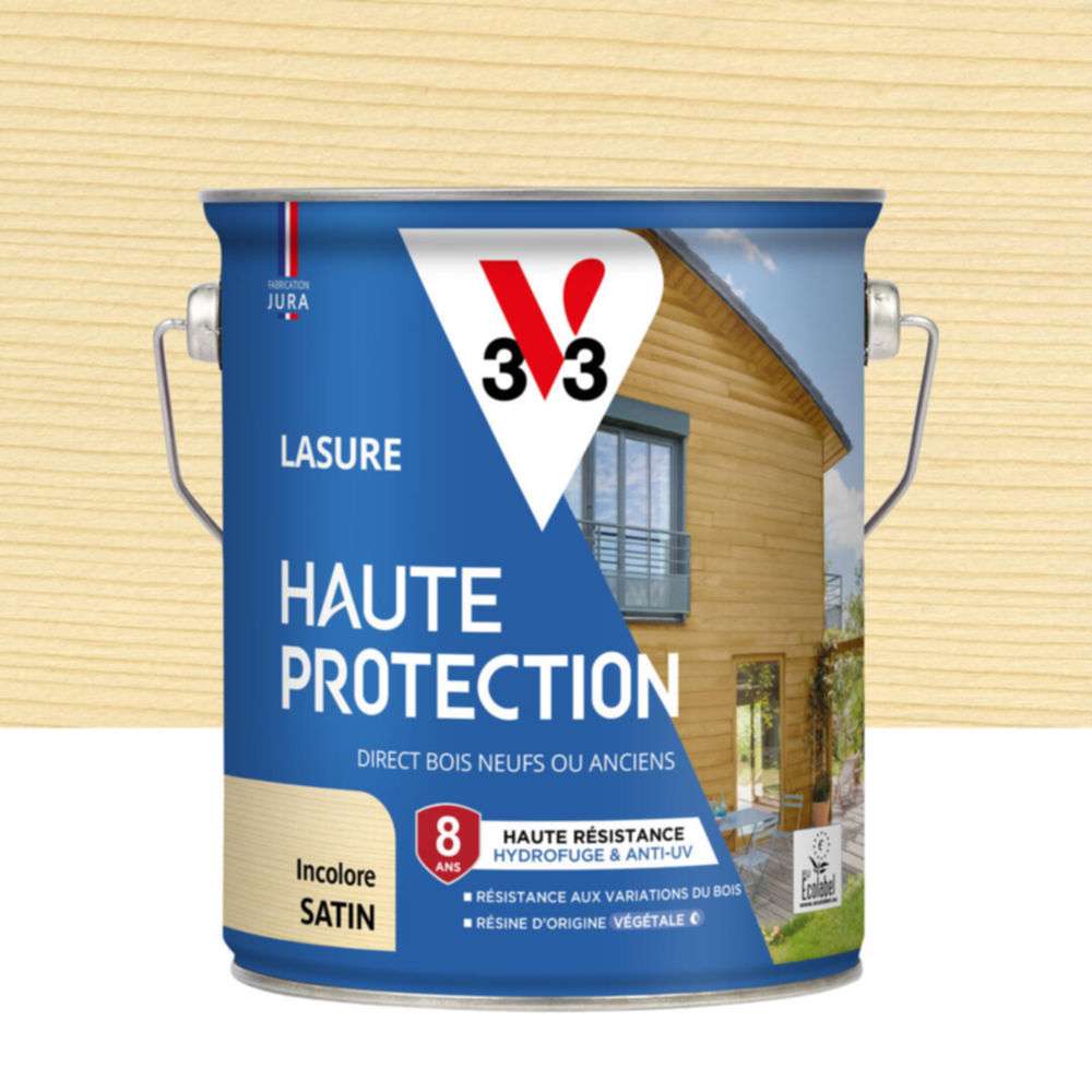 Lasure Haute Protection incolore Satin 2,5L - V33