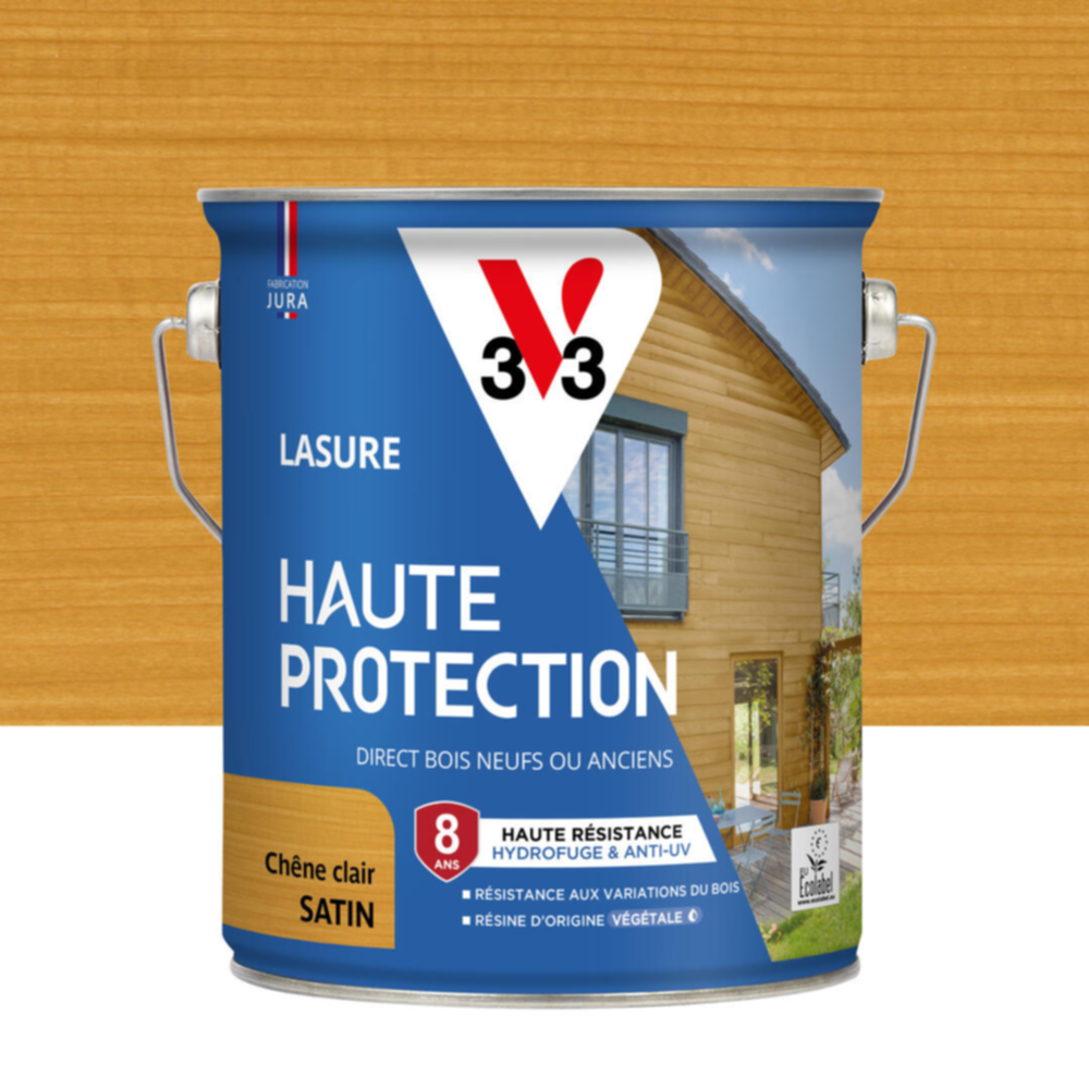 Lasure Haute Protection chêne clair Satin 2,5L - V33