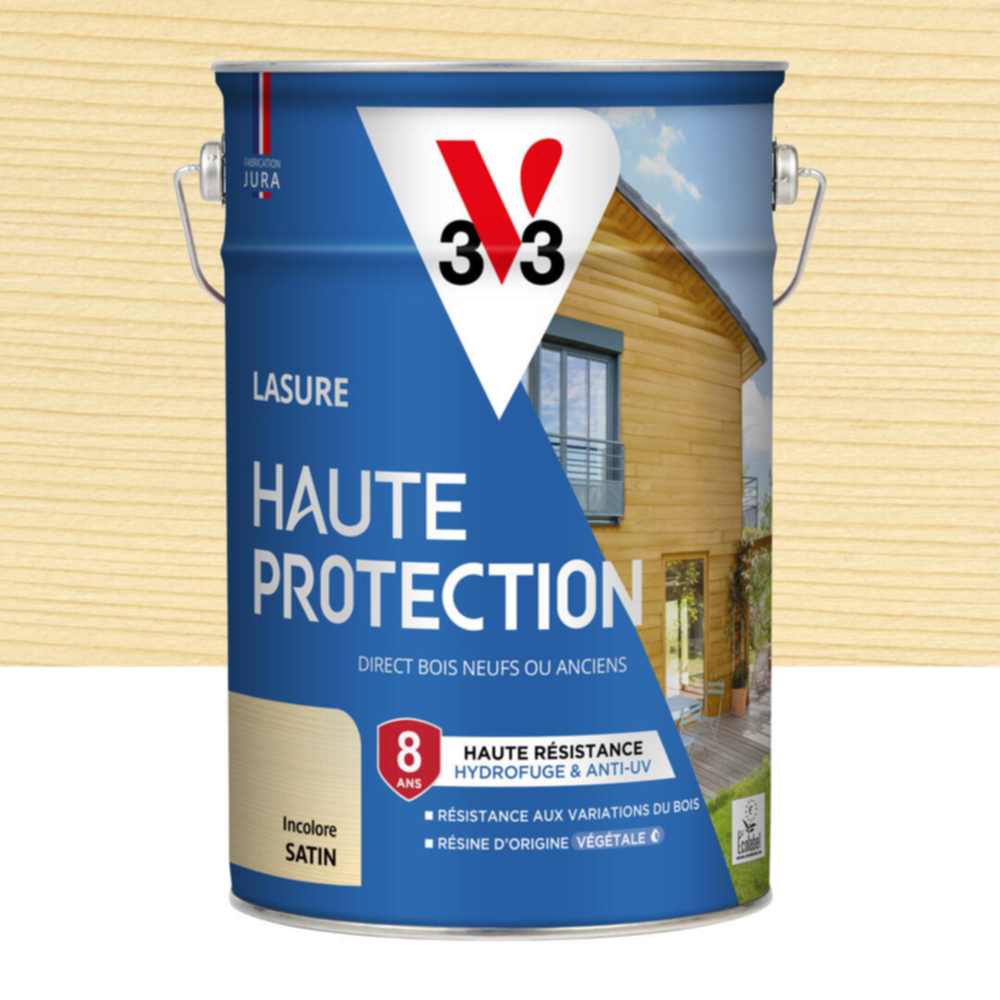 Lasure Haute Protection incolore Satin 5L - V33