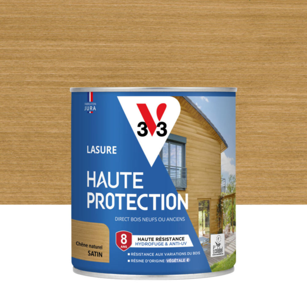 Lasure Haute Protection chêne naturel Satin 0,75L - V33