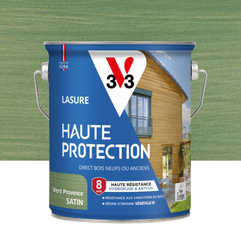 Lasure Haute Protection vert provence Satin 2,5L - V33