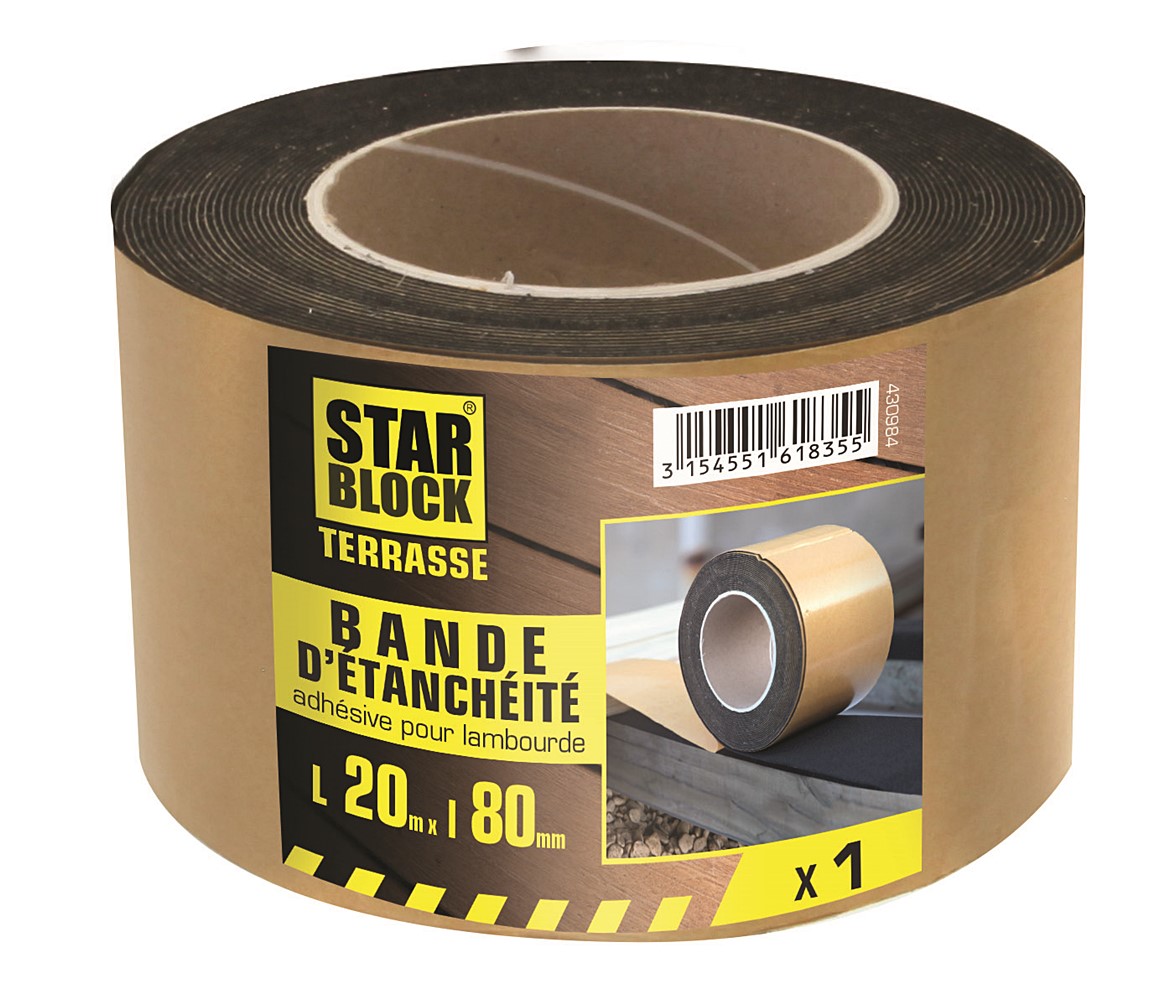 Bande epdm starblock terrasse