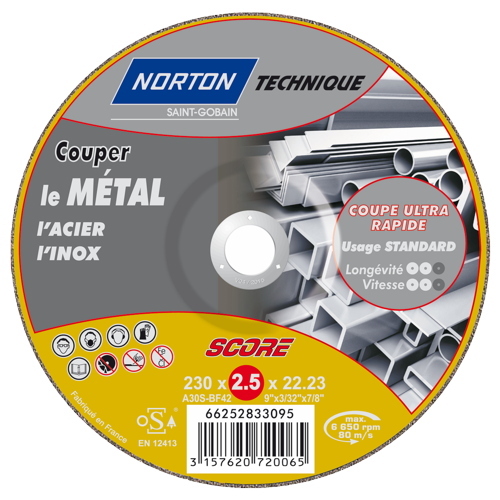 Disque à tronçonner métal Ø 230