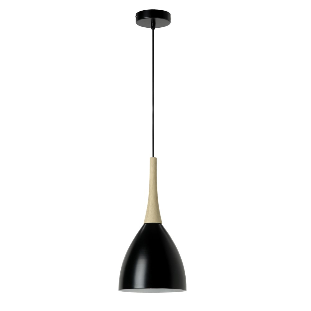 Suspension 36x18,5x18,5cm 40W Noir - MATHIAS