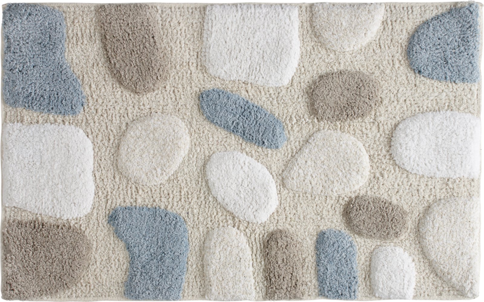 Tapis de Bain Galet Coton 50x80cm Beige - GUY LEVASSEUR