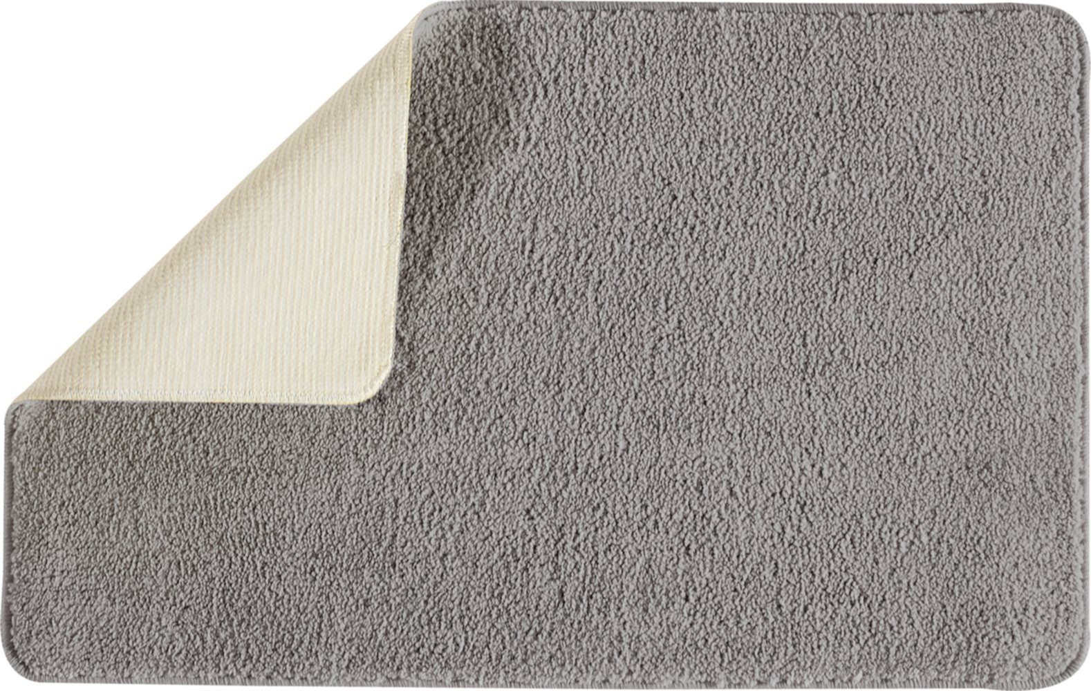 Tapis de Bain Antidérapant Polynésie Polyester 50x80cm Gris - GUY LEVASSEUR