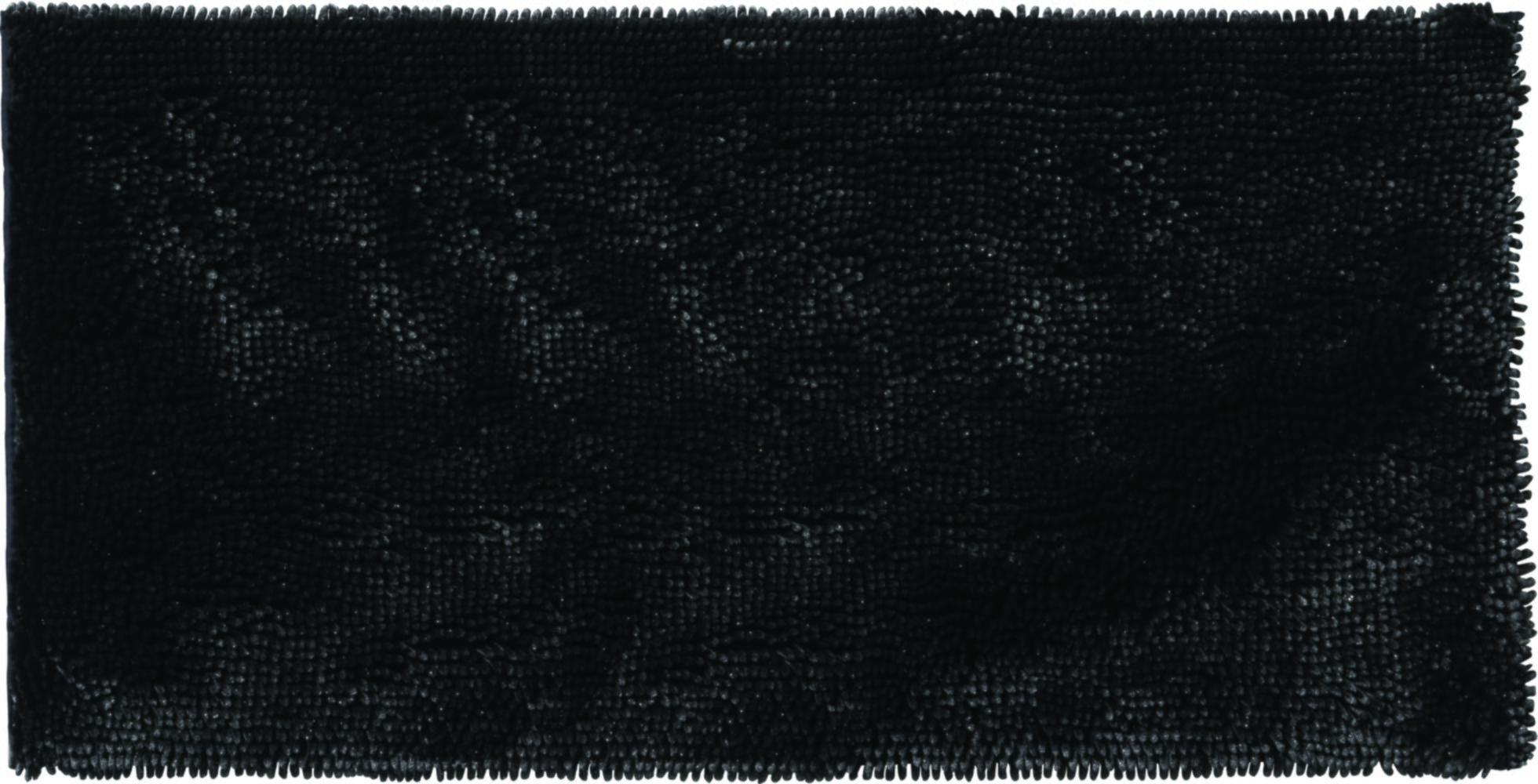 Tapis salle de bain Shiny 60x120cm noir argenté