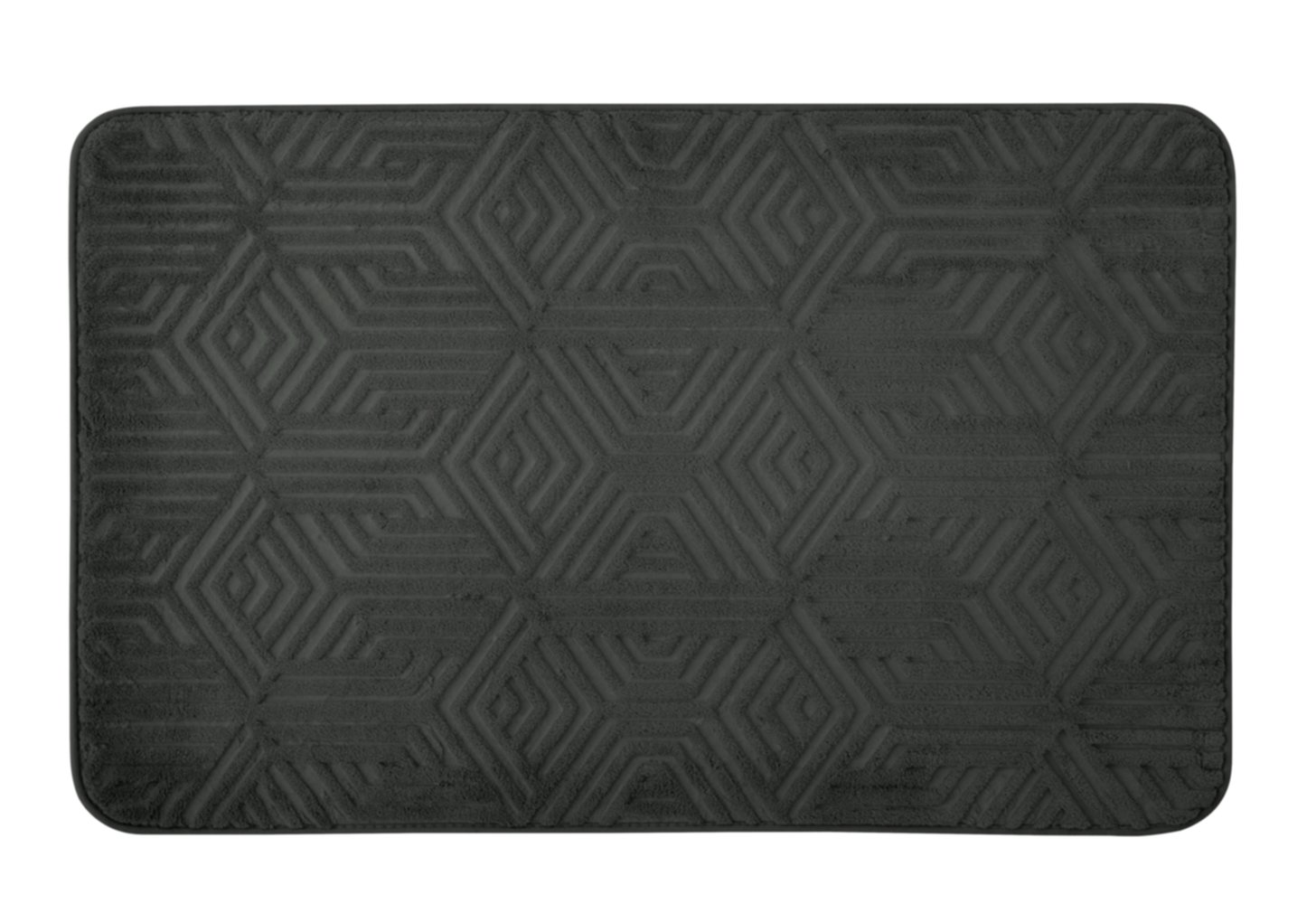 Tapis de Bain Mémoire de Forme Antidérapant Gabriel 50x80cm Anthracite - GUY LEVASSEUR