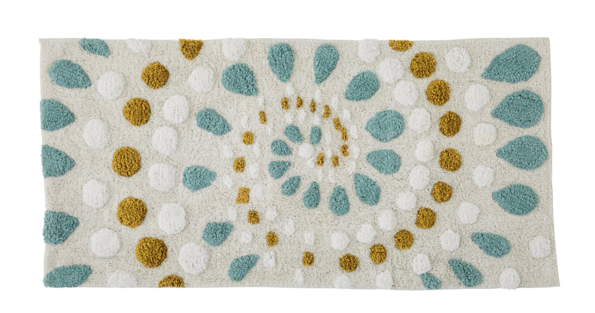 Tapis de Bain Spiro Coton 60x120cm Jungle - GUY LEVASSEUR